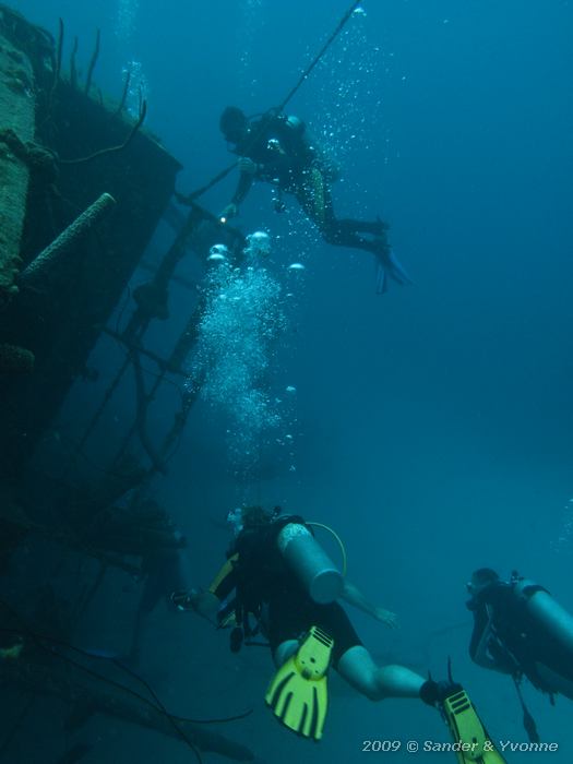 Dorie, Eugene and Henk, Hilma Hooker, Bonaire