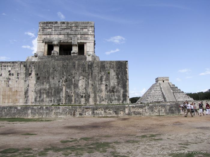 Temple of the Jaguar and El Castillo, Chichen Itza