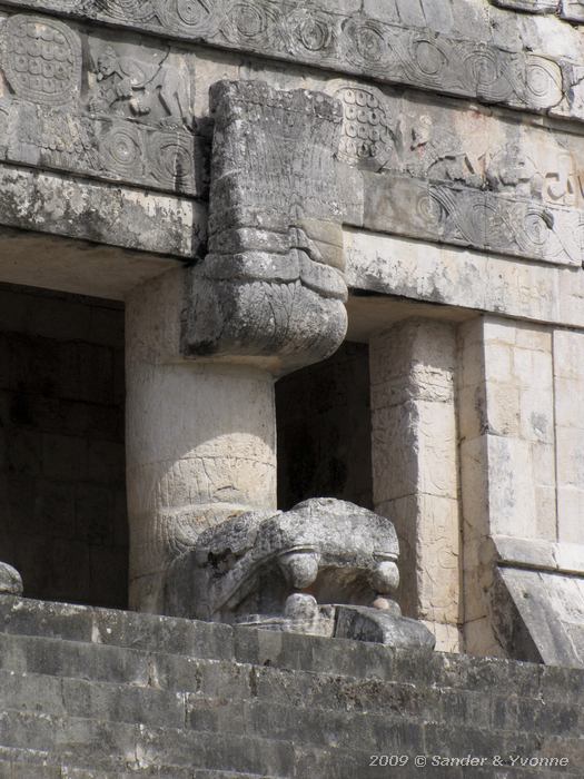 Feathered snake column, Chichen Itza