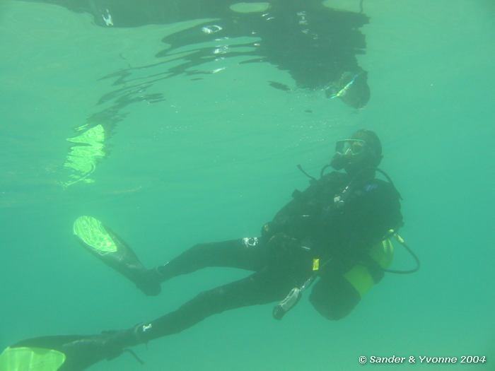 Adam 2x, Xlendi bay, Gozo, 10-6-2004