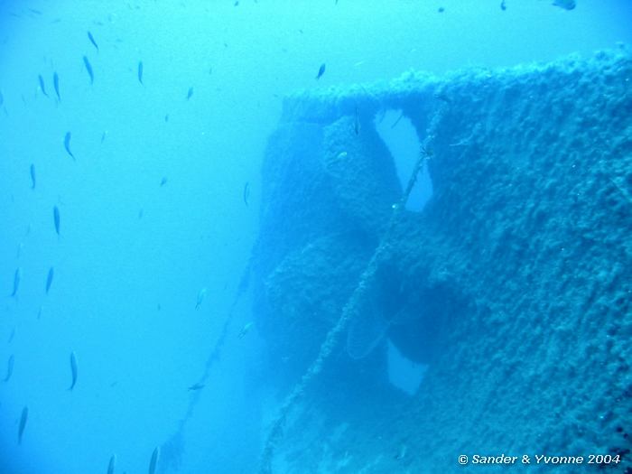 Schroef van de veerboot, Xlendi Wreck, Gozo, 11-6-2004