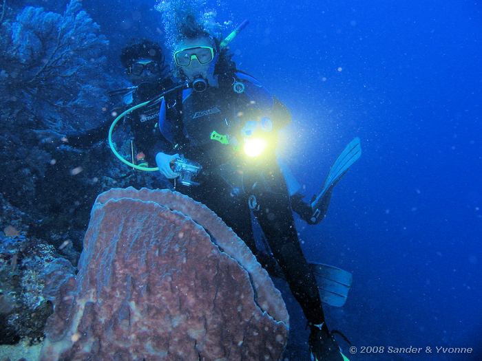 Yvonne en Ivan, Barracuda Point, Bunaken NP